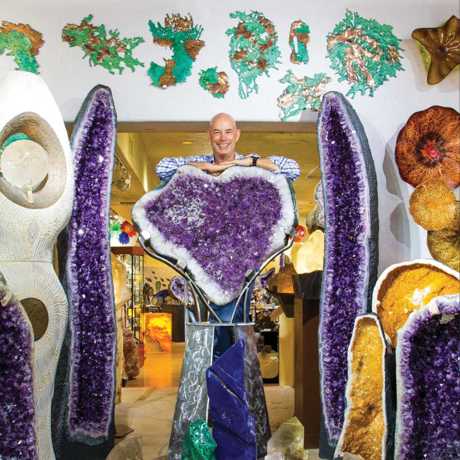 Rare Earth Gallery Owner In His Cave Creek AZ Store