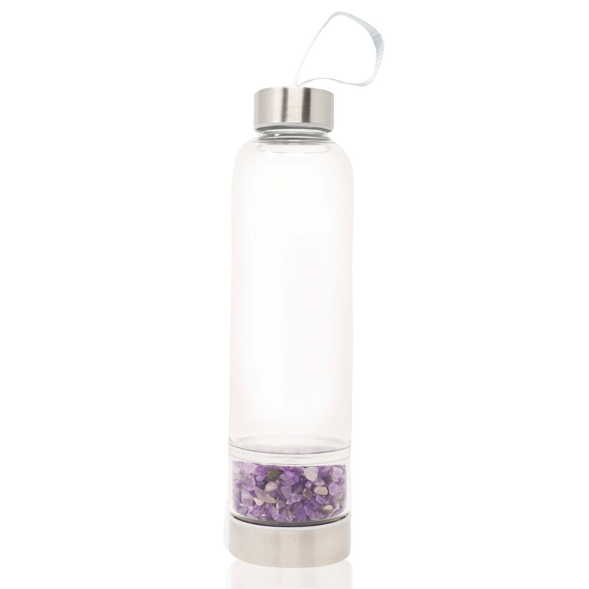 Crystal Water Bottle With Flat Section