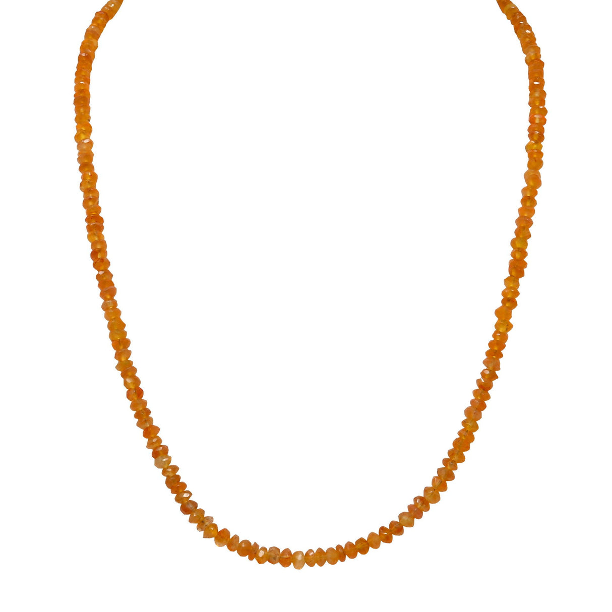 Carnelian Beaded Chain - Single Strand