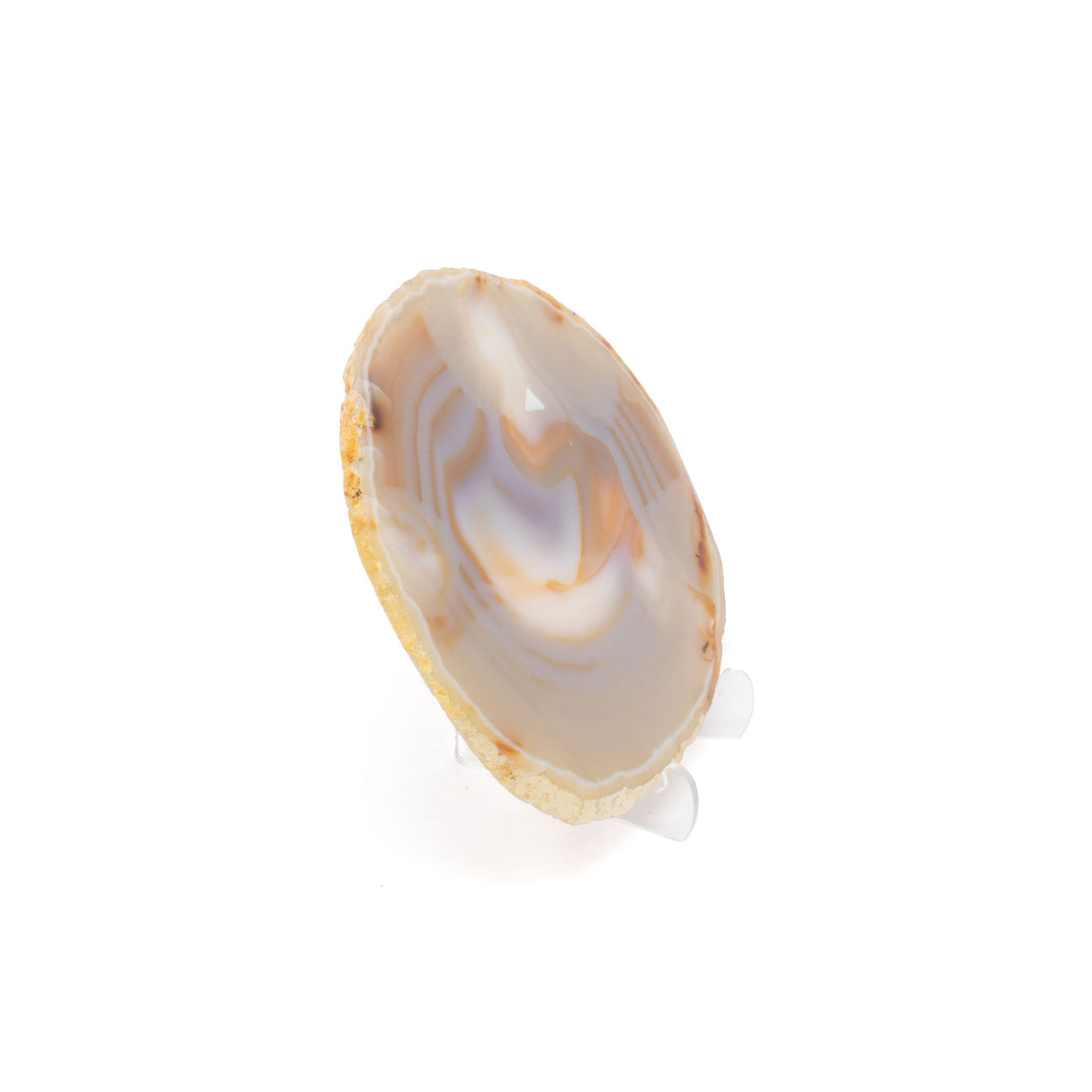 Agate Slice On Acrylic Easel Stand