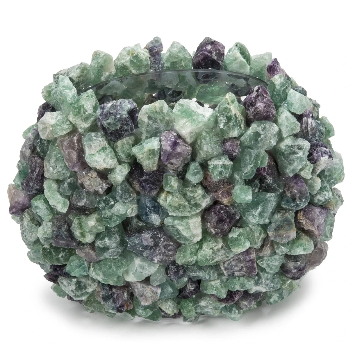 Fluorite Gemstone Vase - Oval