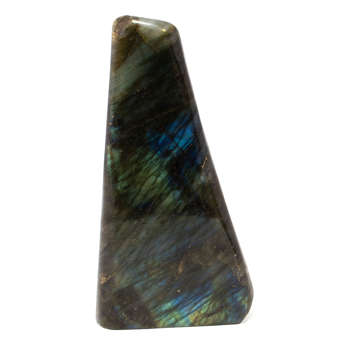 Labradorite Polie Forme Libre avec Base Taillée