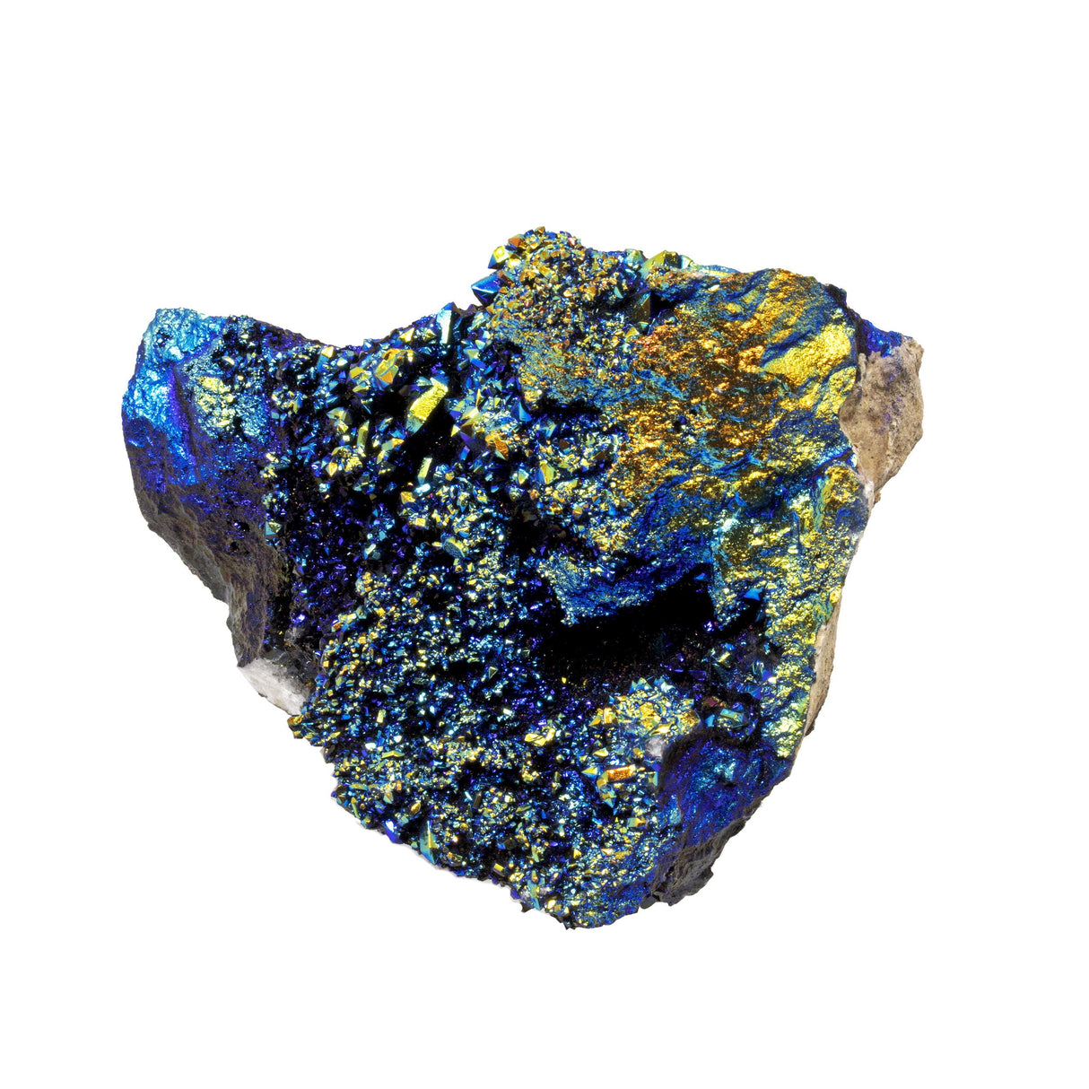 Black Titanium Coated Moroccan Geode - Medium