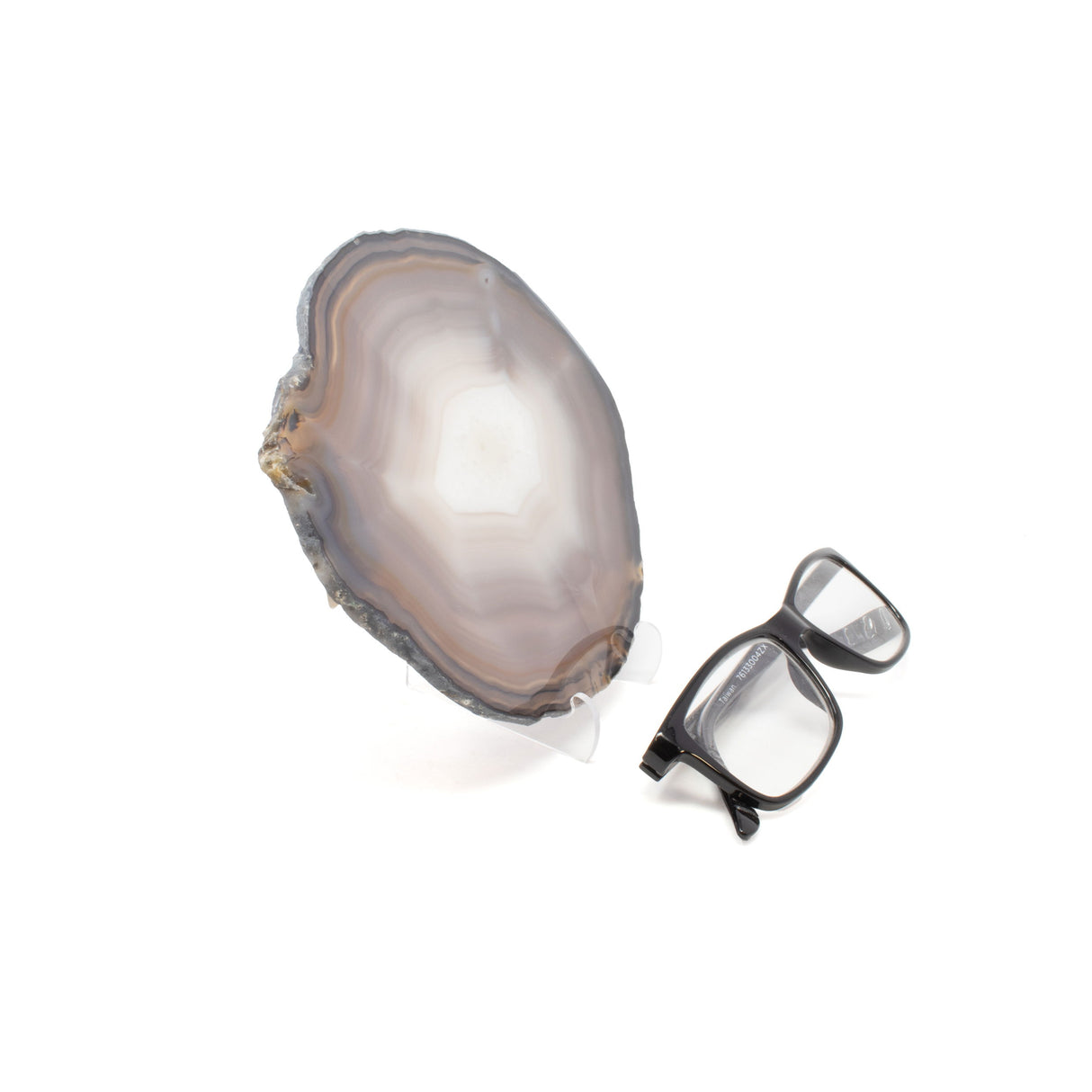 Agate Slice On Acrylic Easel Stand