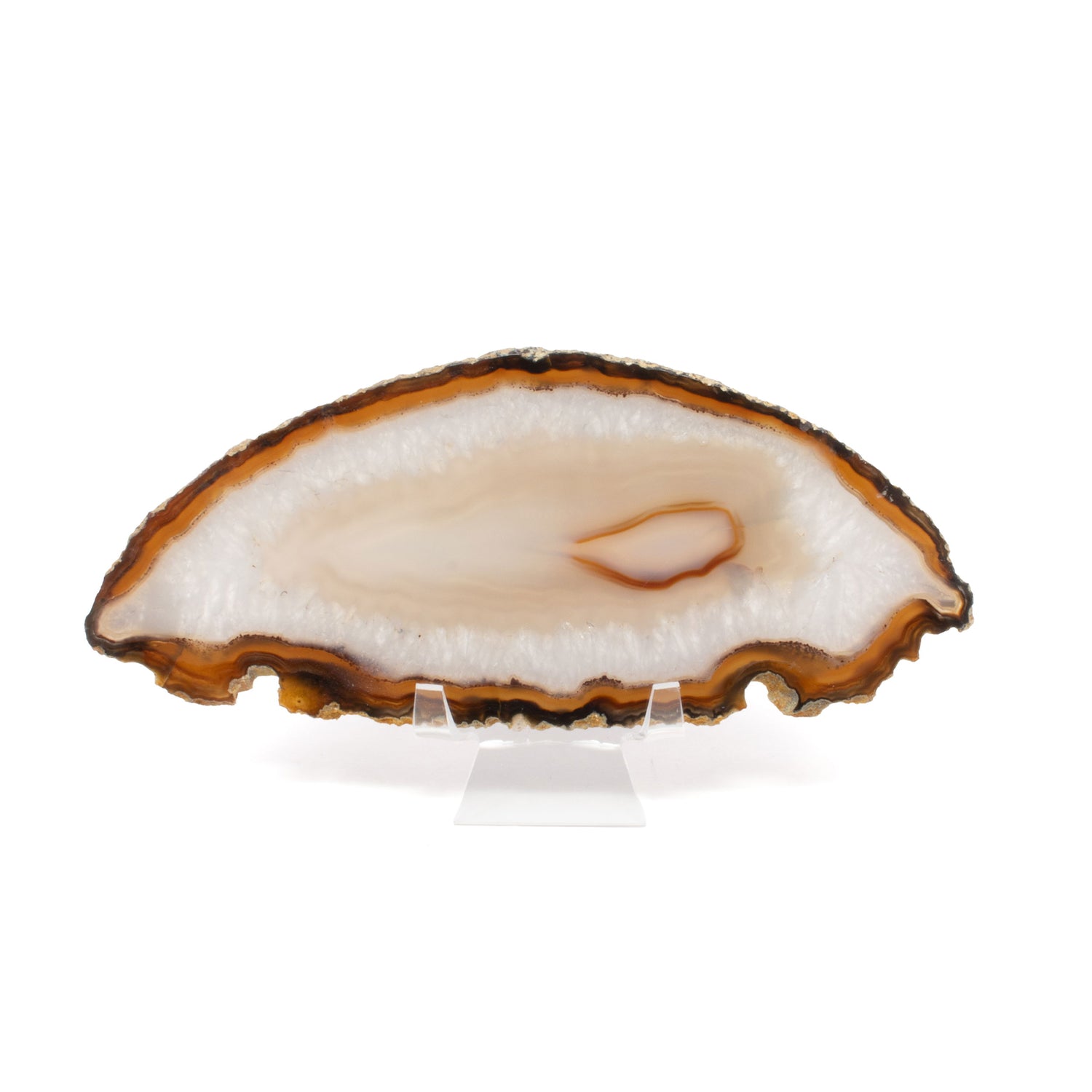 Agate Slice On Lucite Stand