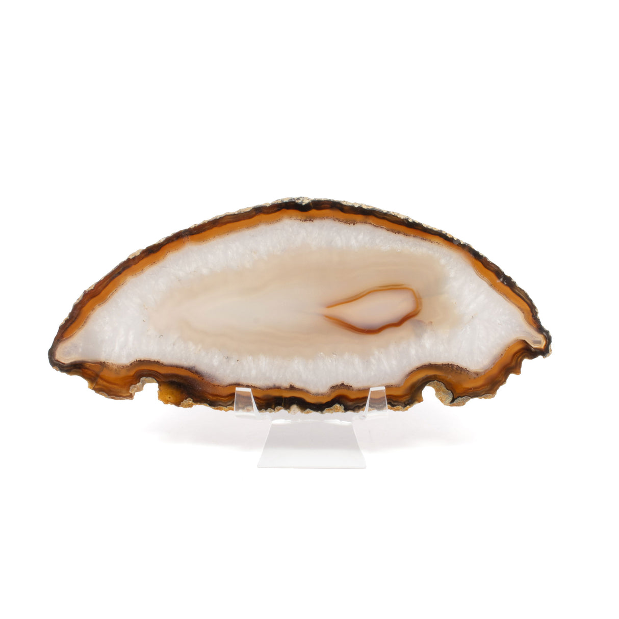 Agate Slice On Lucite Stand
