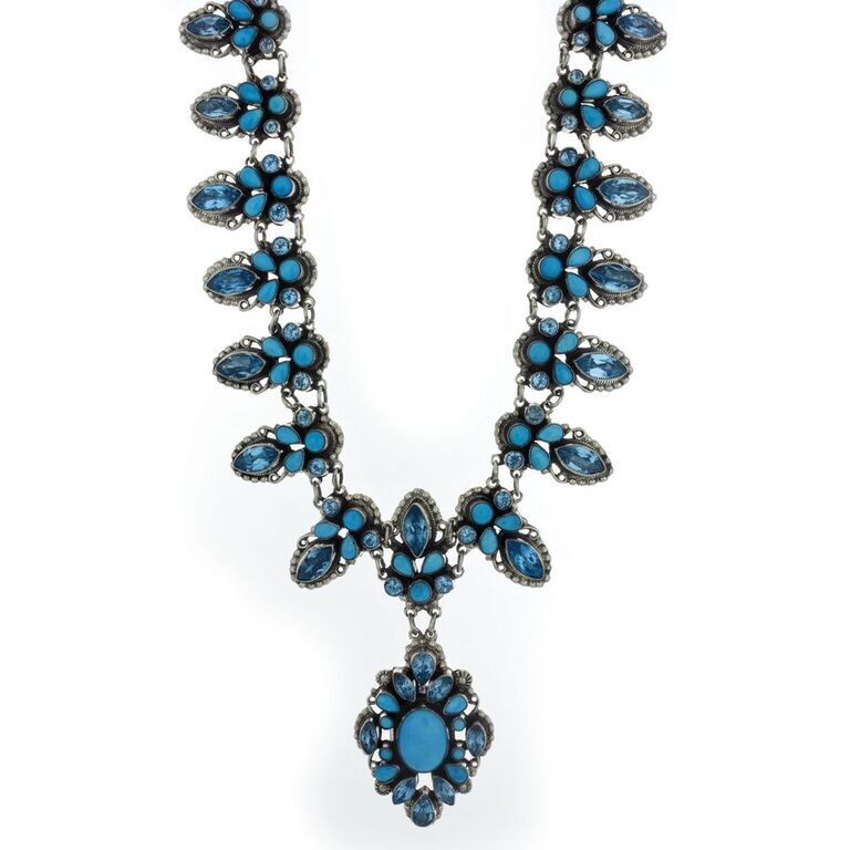 Leo Feeney Necklace with Sleeping Beauty Turquoise and Blue Topaz