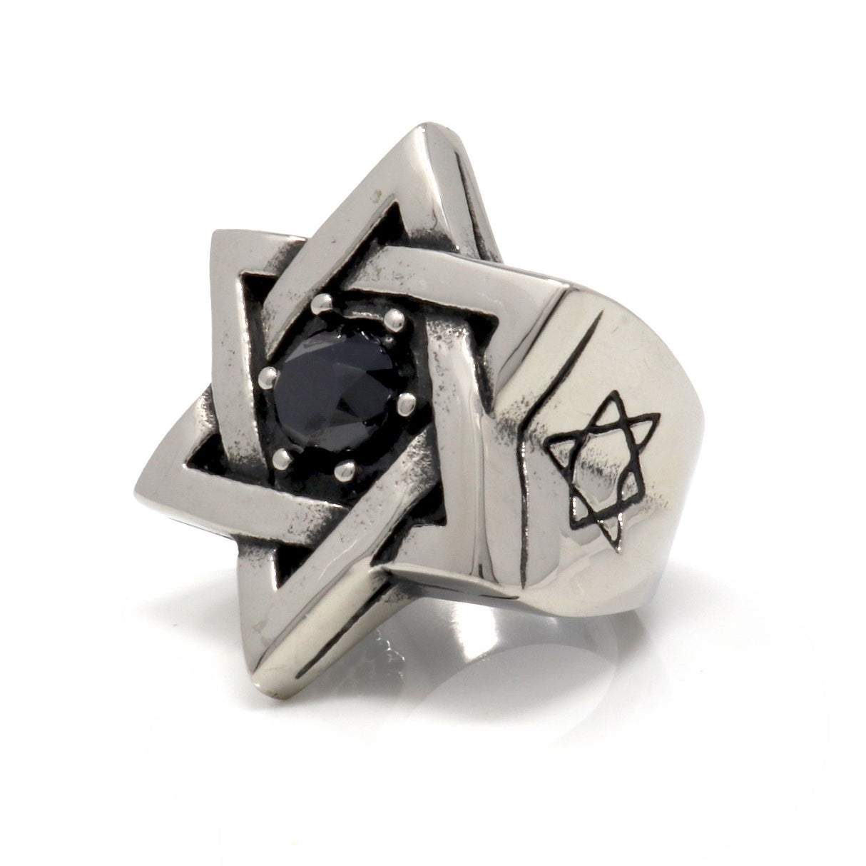 Star of David Stainless Steel Ring