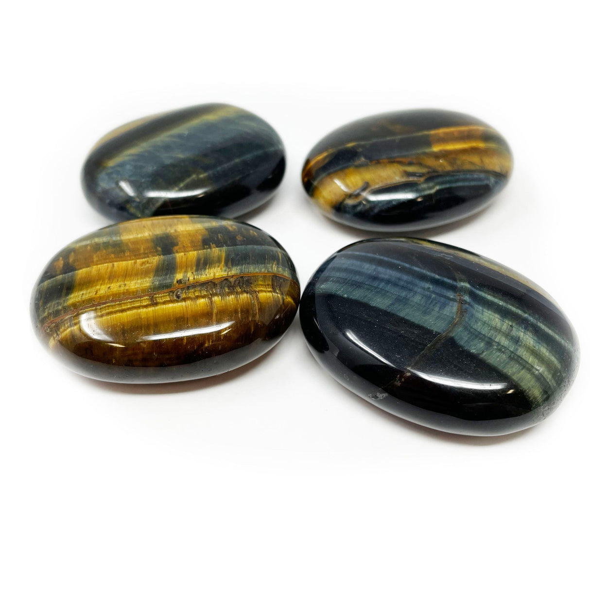 Blue Tigers Eye Polished Pillow (Singles)