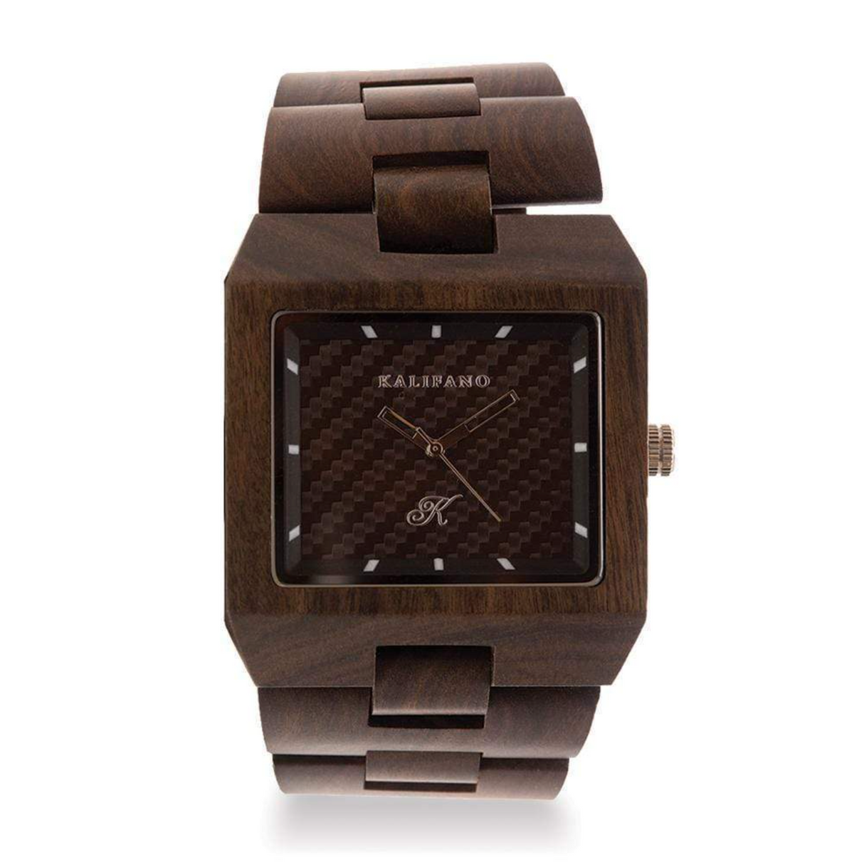 Empire Black Sandalwood Watch with Bamboo Box