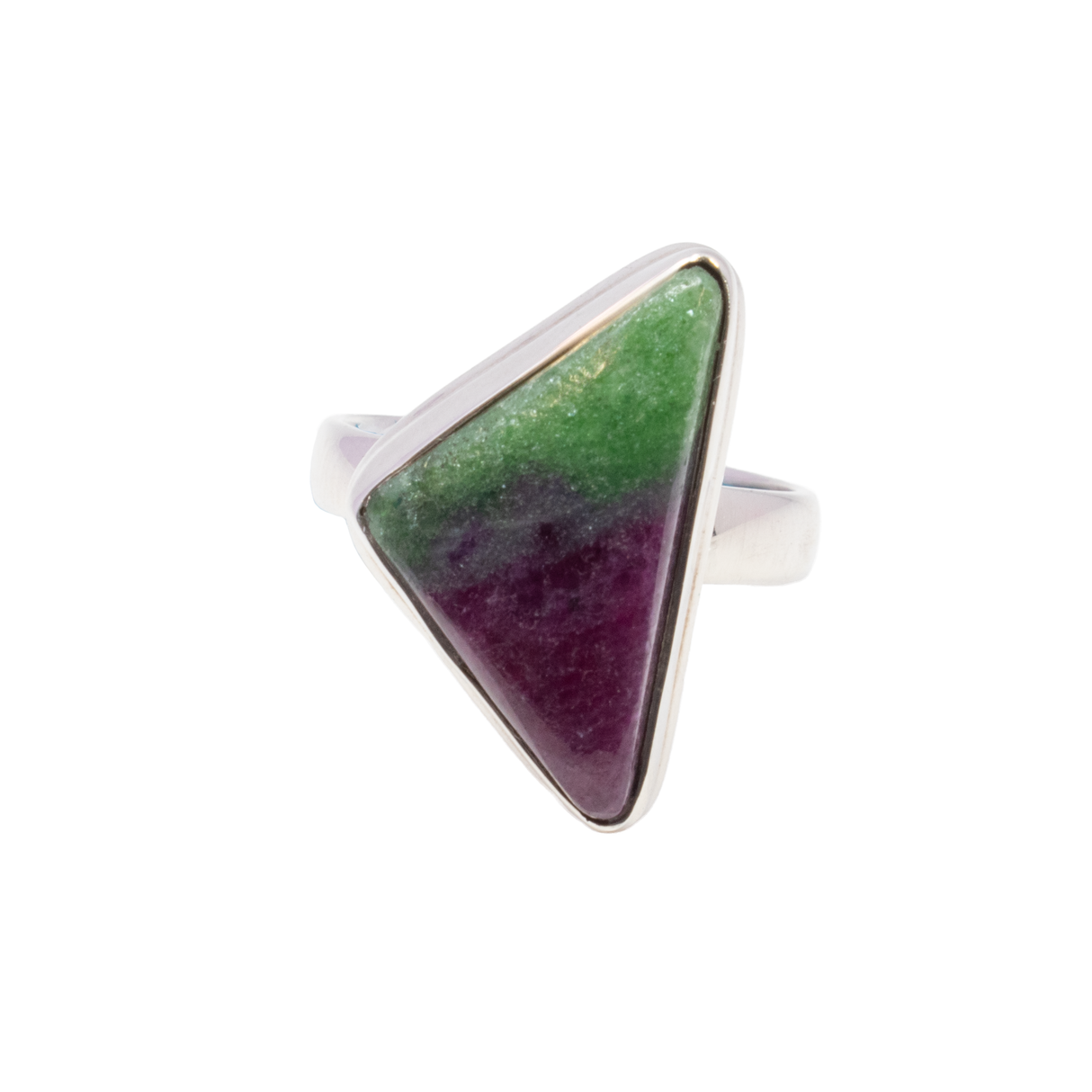 View of Ruby Zoistite Ring -Cabochon