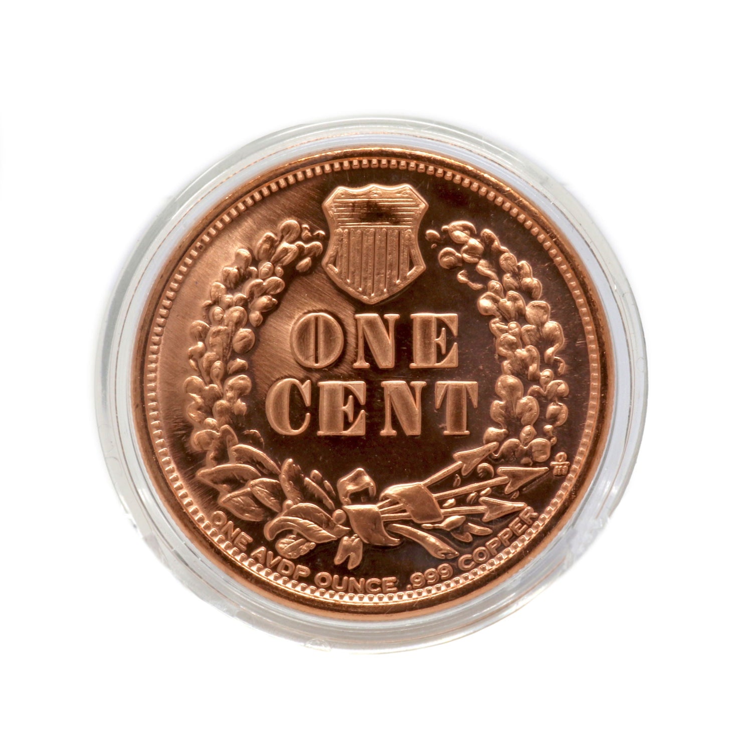 .999 Pure 1oz Copper Coin Collectable - Liberty in Chief Headdress