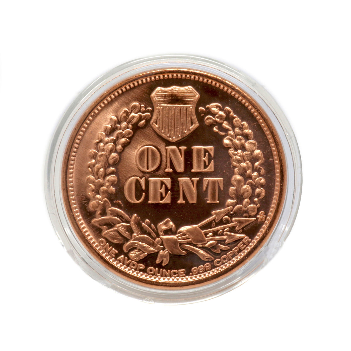 .999 Pure 1oz Copper Coin Collectable - Liberty in Chief Headdress