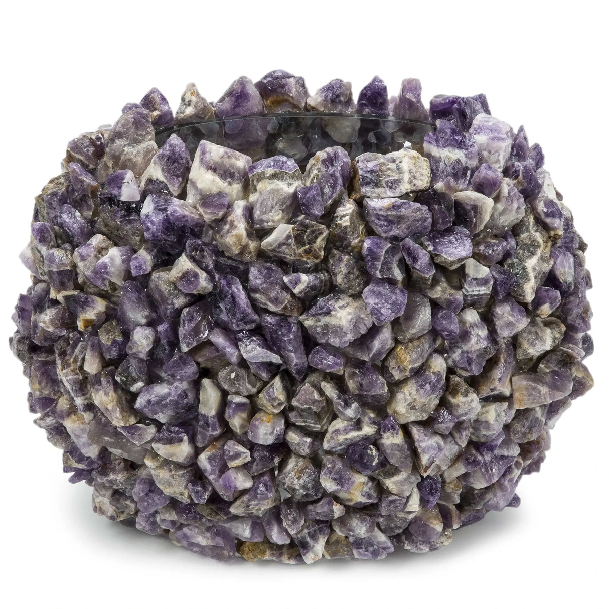 Amethyst Gemstone Vase - Oval