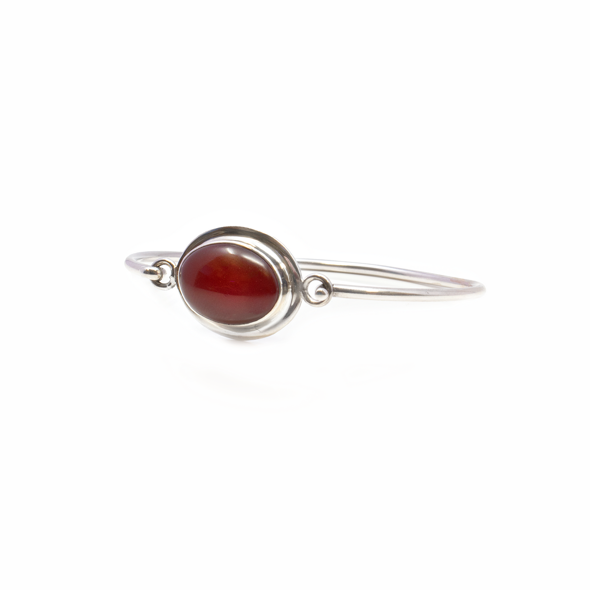 View of Carnelian Bracelet Bangle Oval With Frame