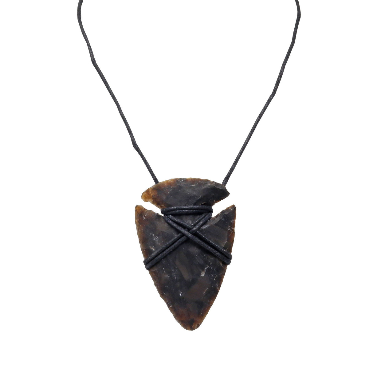 Jasper Arrowhead Cord Necklace