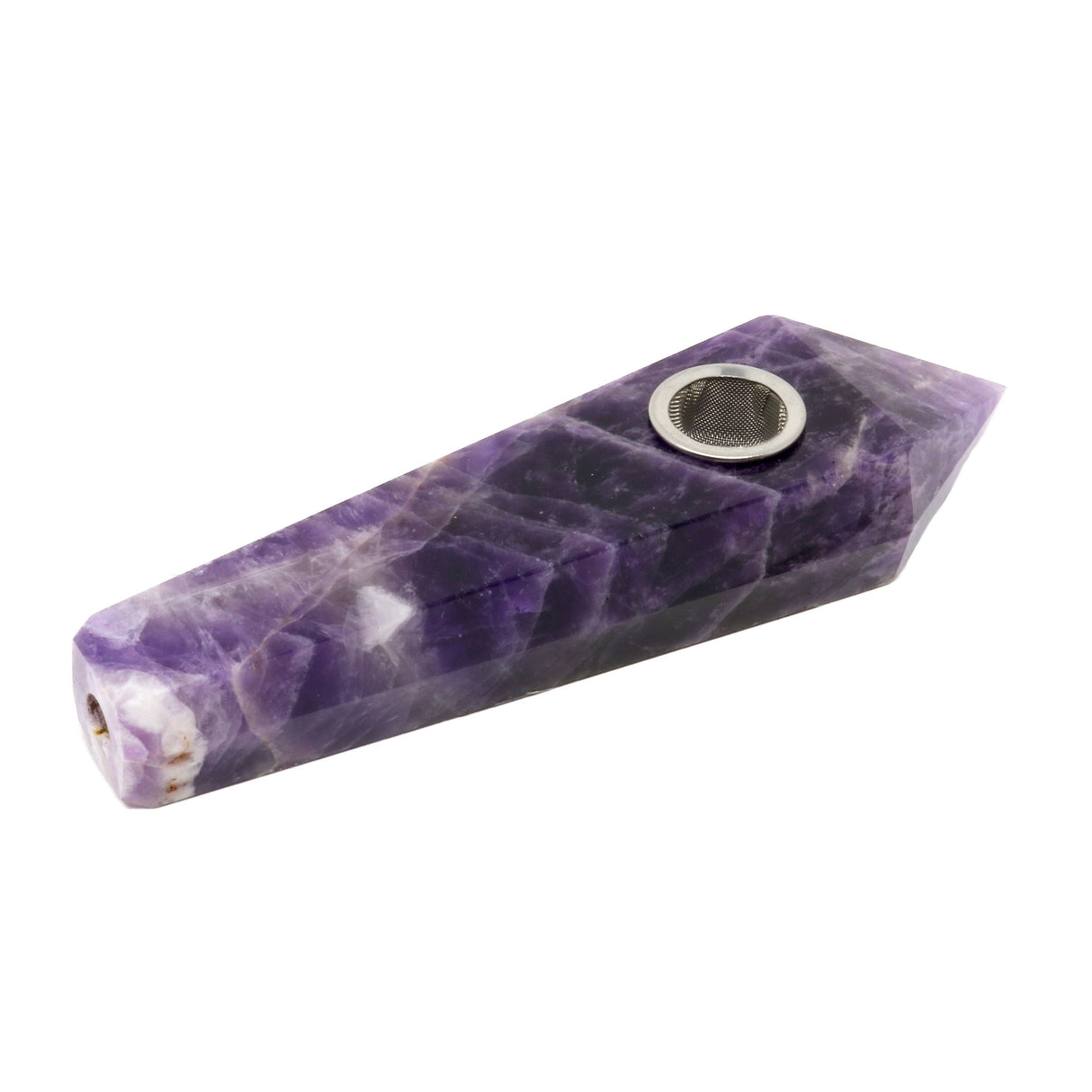 Chevron Amethyst Pipe