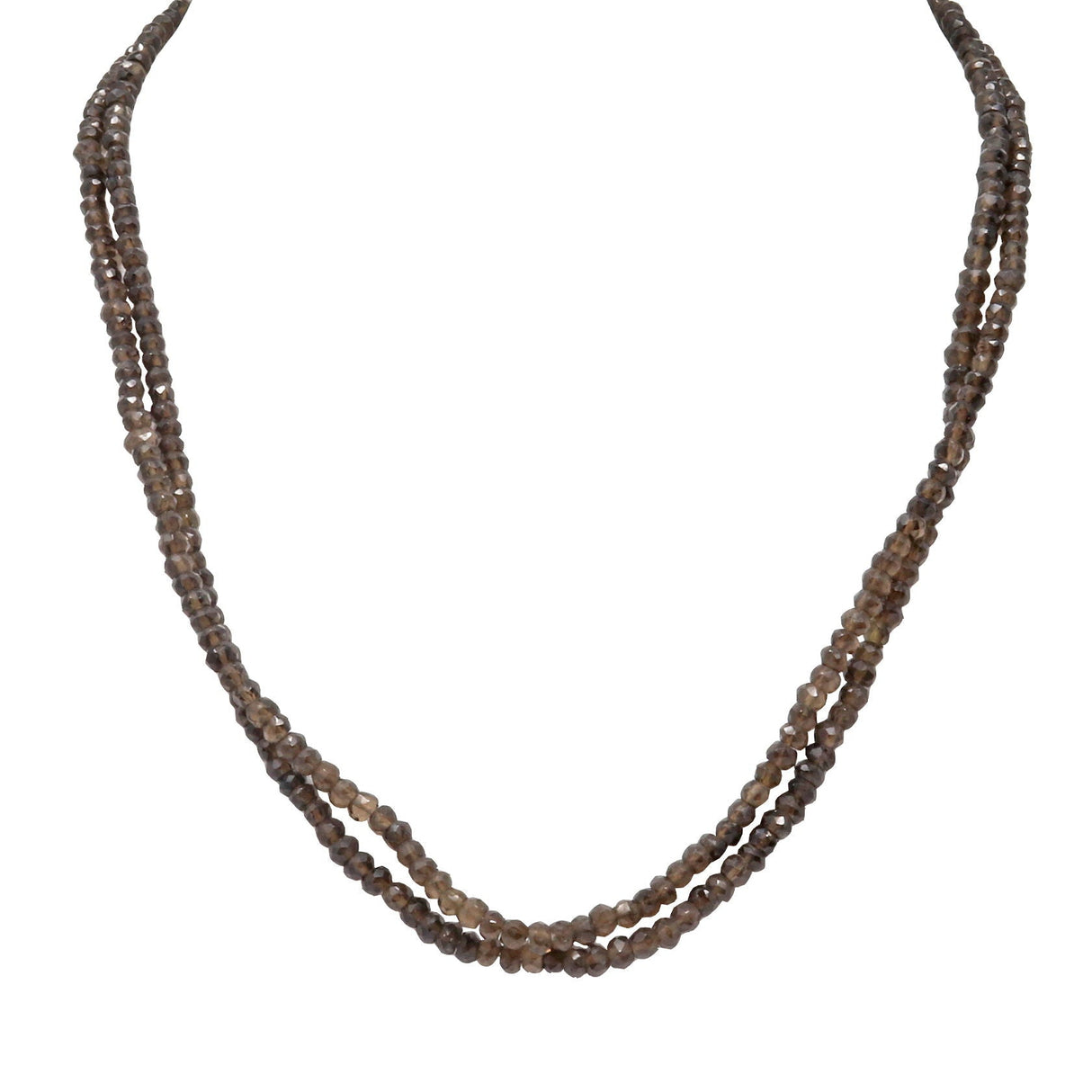 Smoky Quartz Beaded Chain - Double Strand