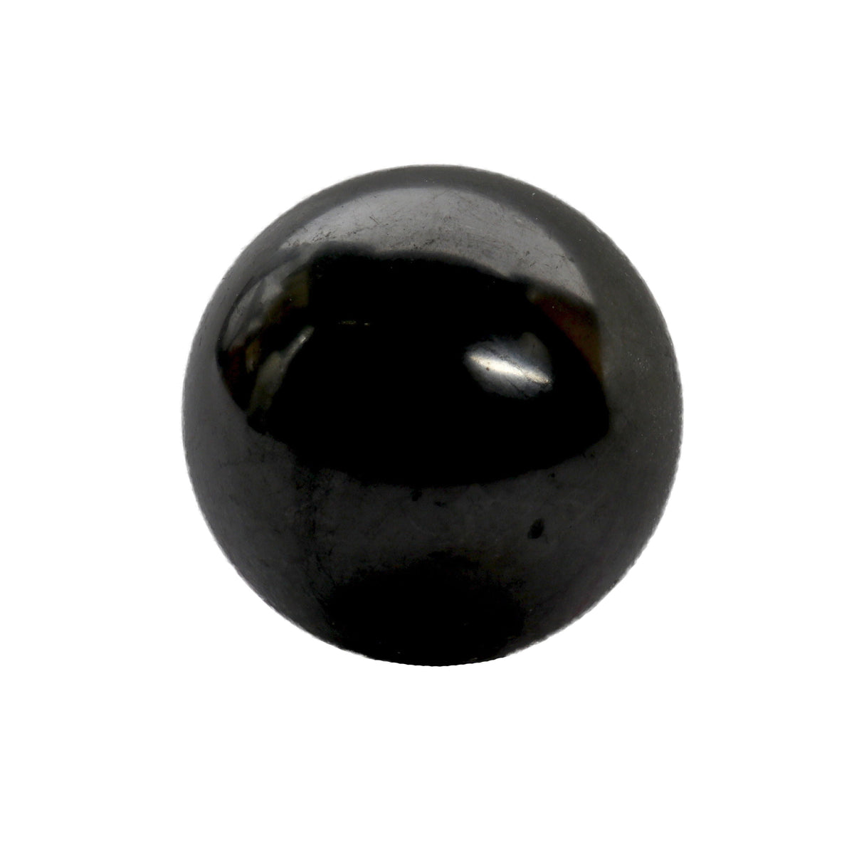 Shungite Sphere on Lucite Ring Stand