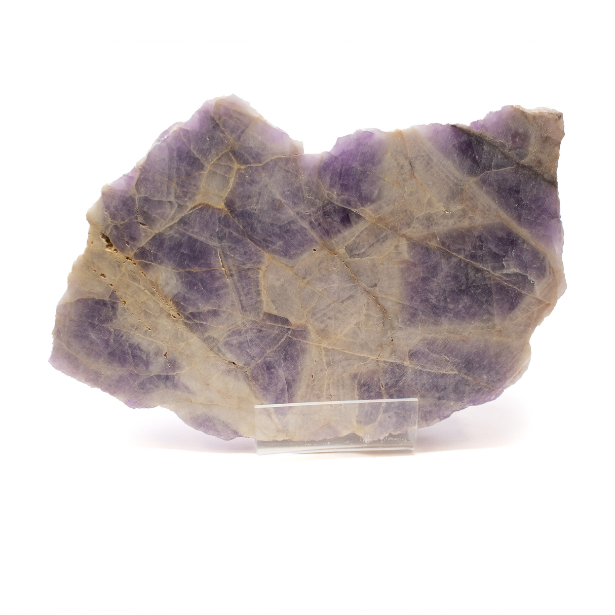 Chevron Amethyst End Cut On Acrylic Easel