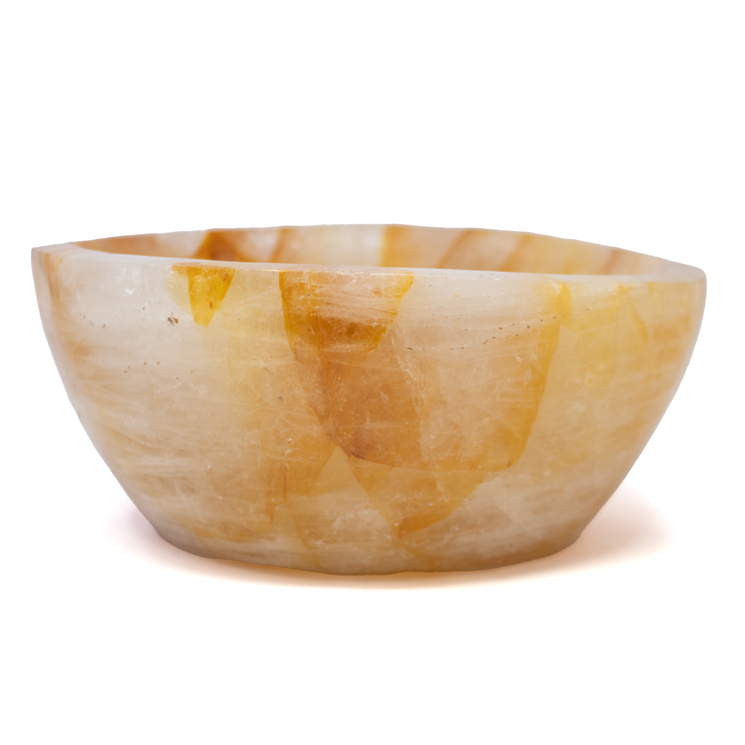 Golden Healer Bowl - Yellow & Clear aka Hematoid Quartz
