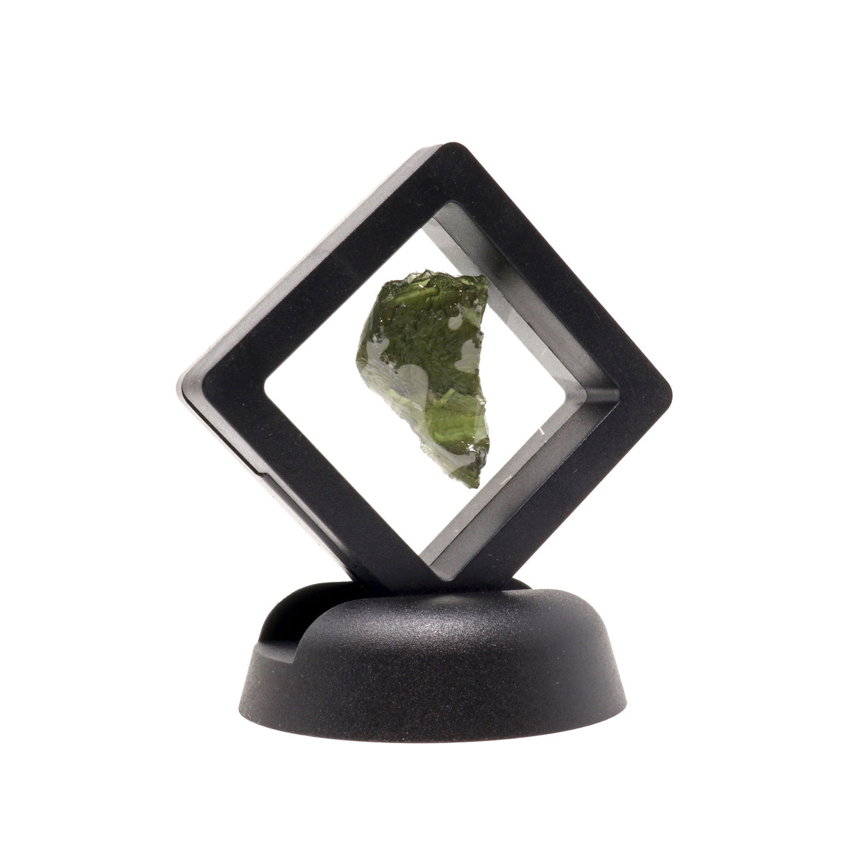Moldavite Tektite Raw Nugget -in Gel Case