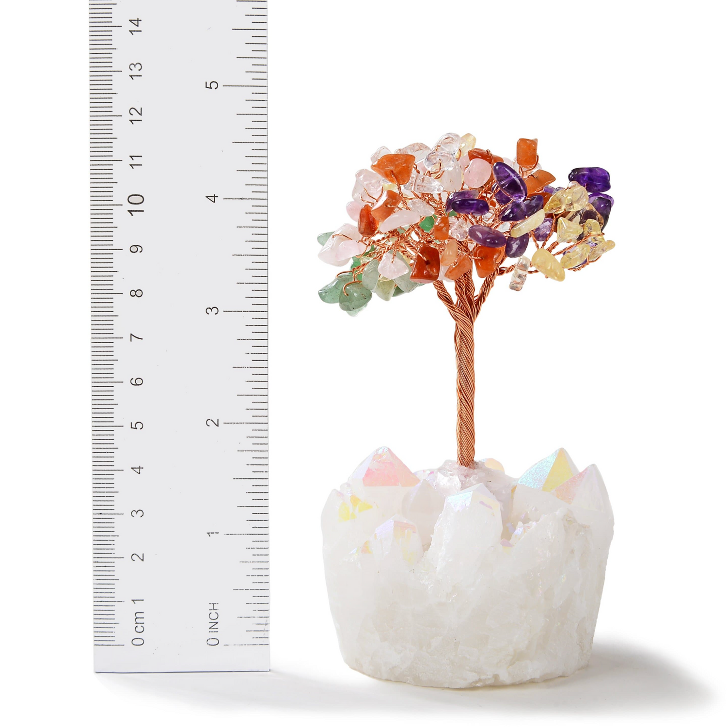 Beaded Gemstone Crystal Tree