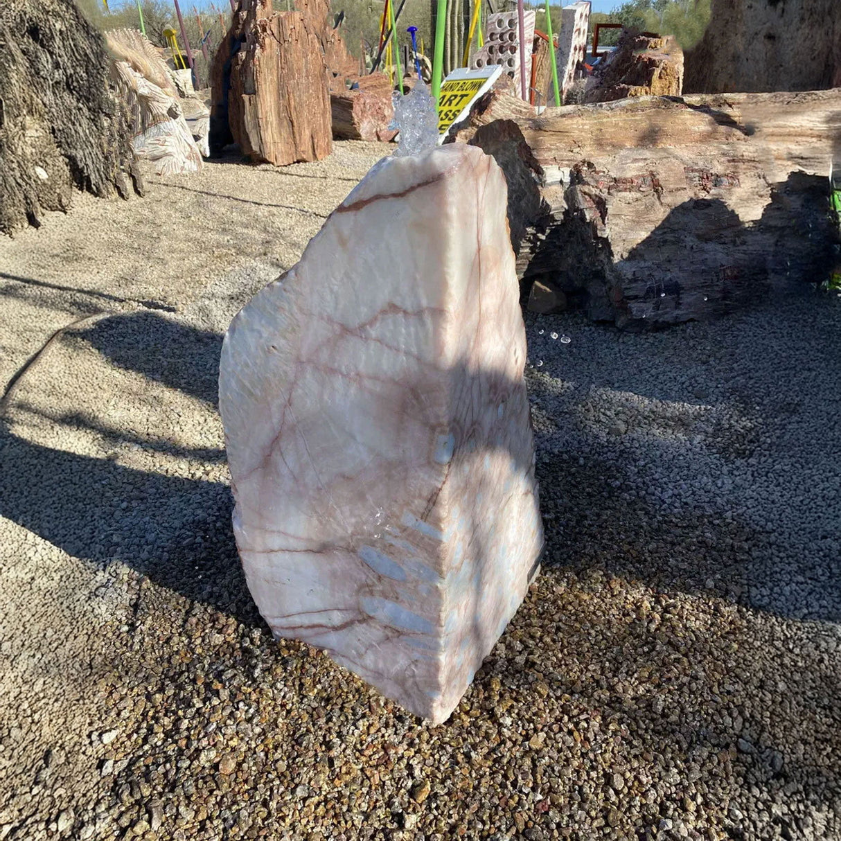 View of Onyx Fountain - Cherry Blossom With Wedge Cut