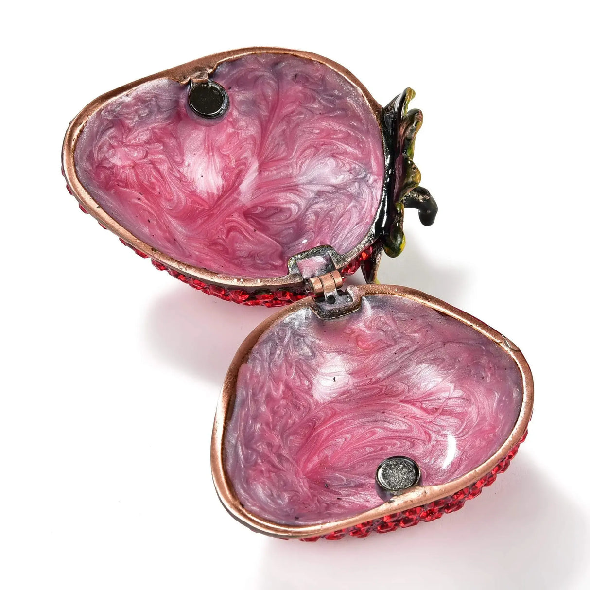 Red Strawberry Crystal Jewel Box