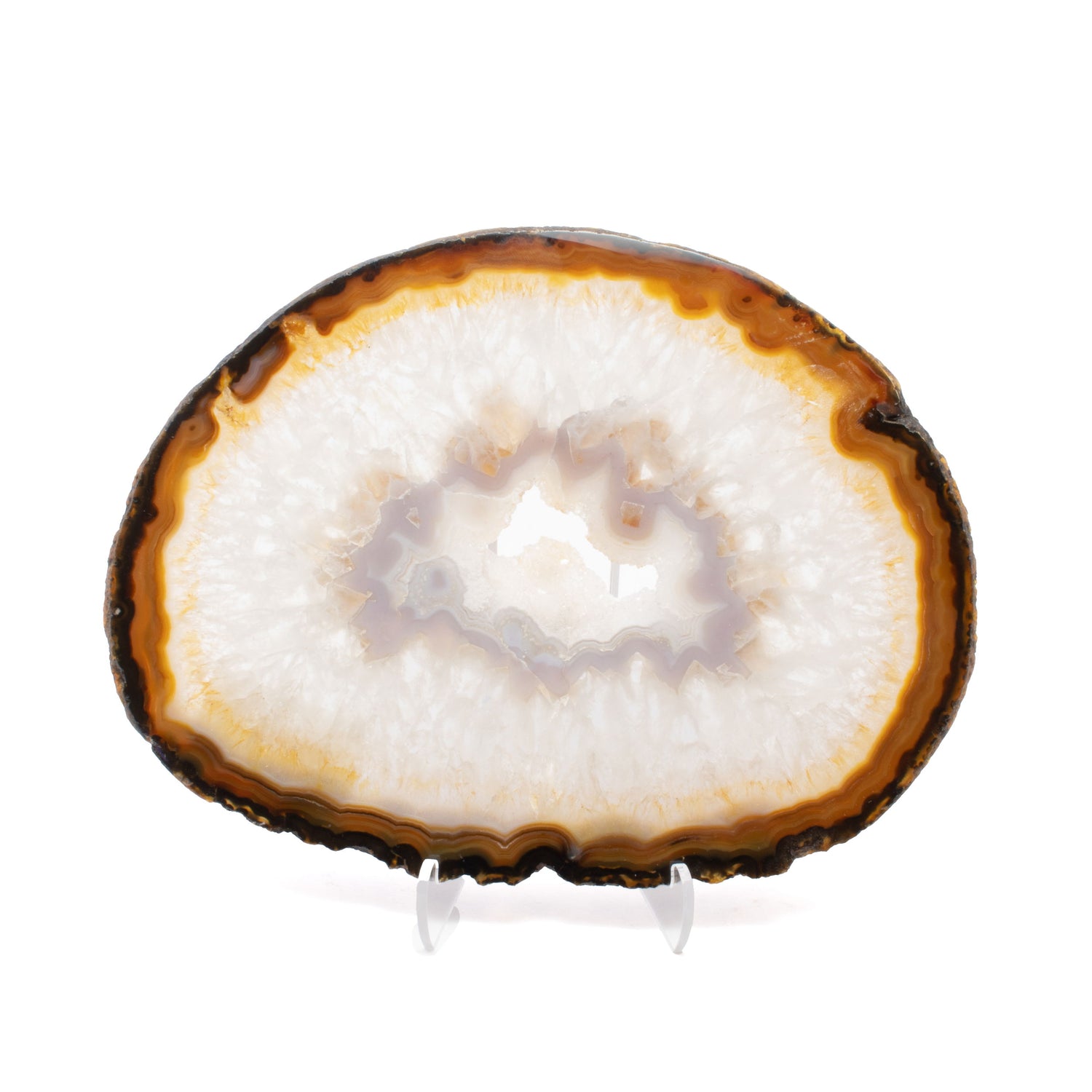 Agate Slice On Lucite Stand