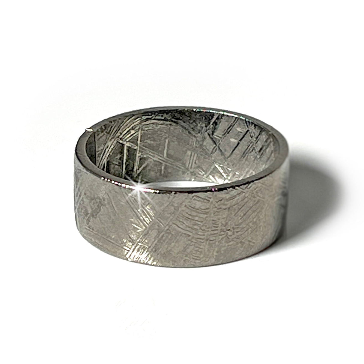 Meteorite Ring Size 13.25 Muonionalusta Solid Band 10mm Width