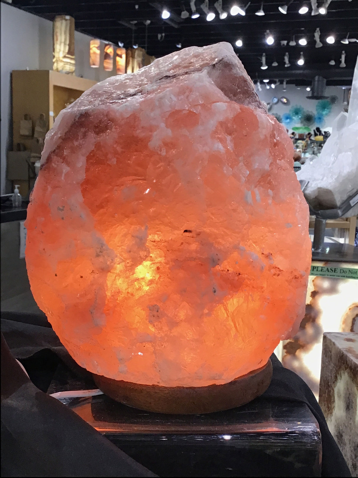 View of Himalayan Crystal Salt Lamp 20-21 Lbs