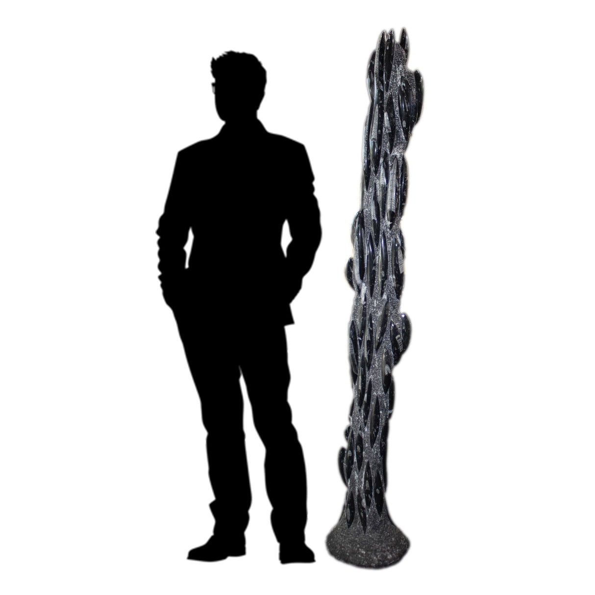 View of Orthoceras Fossil Borge Sculpture