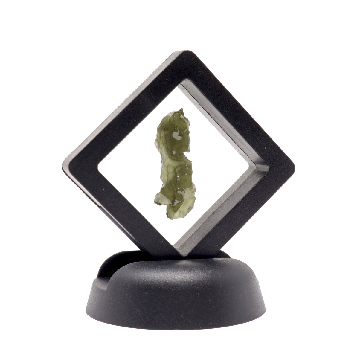 Moldavite Tektite Raw Nugget -Rugged in Gel Case