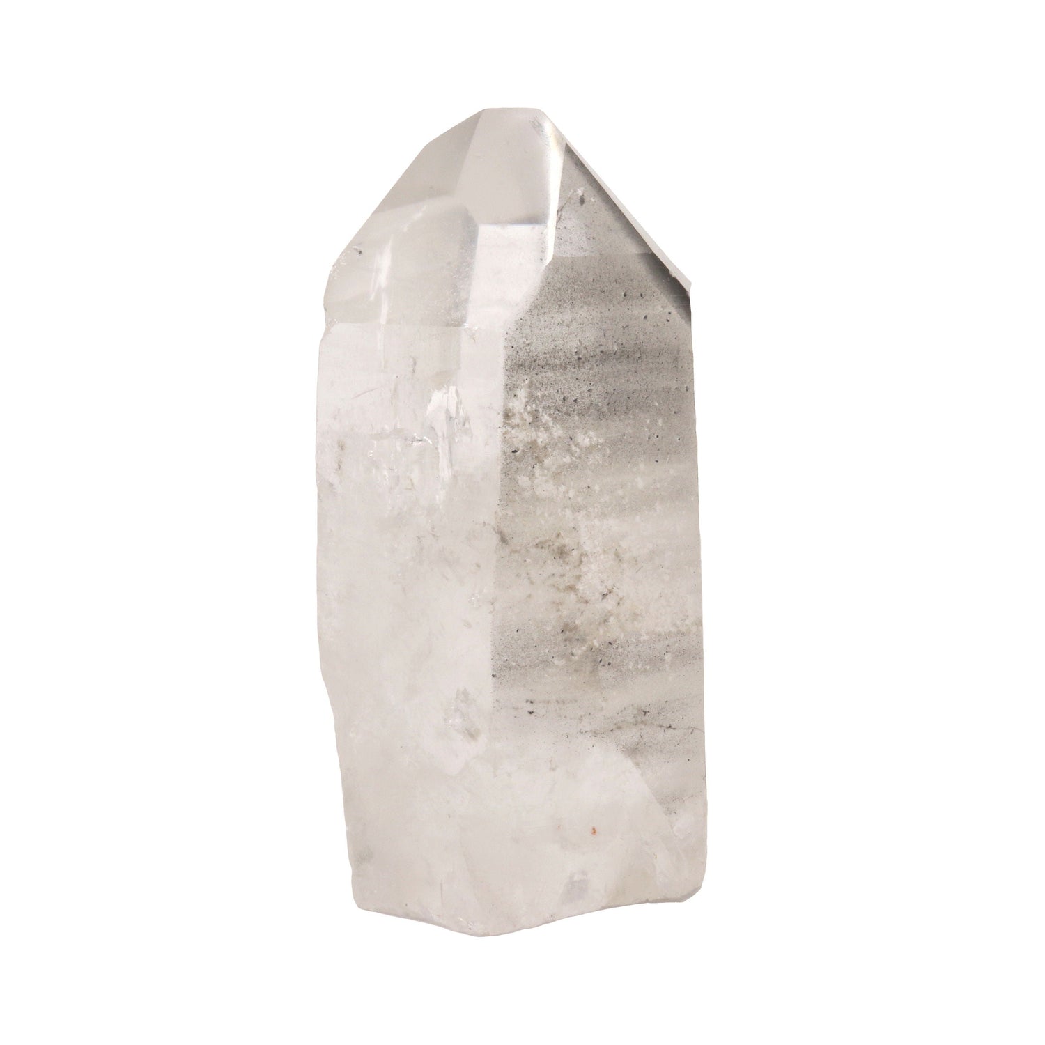 Quartz Point - Cut Base with Unpolished Sides and Lodolite Phantom