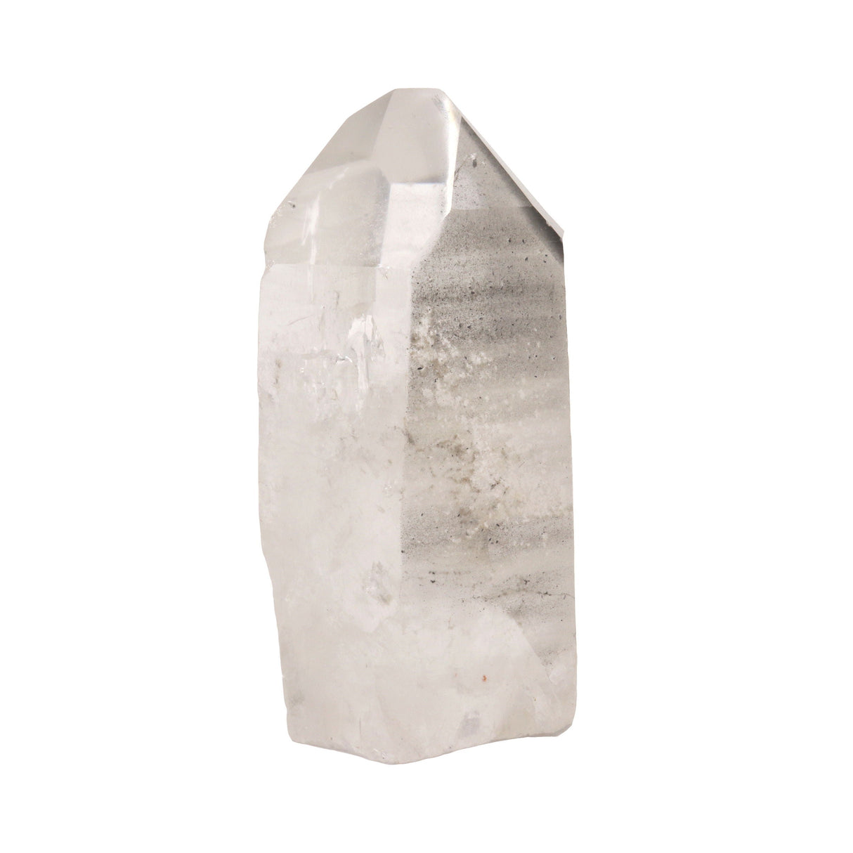 Quartz Point - Cut Base with Unpolished Sides and Lodolite Phantom