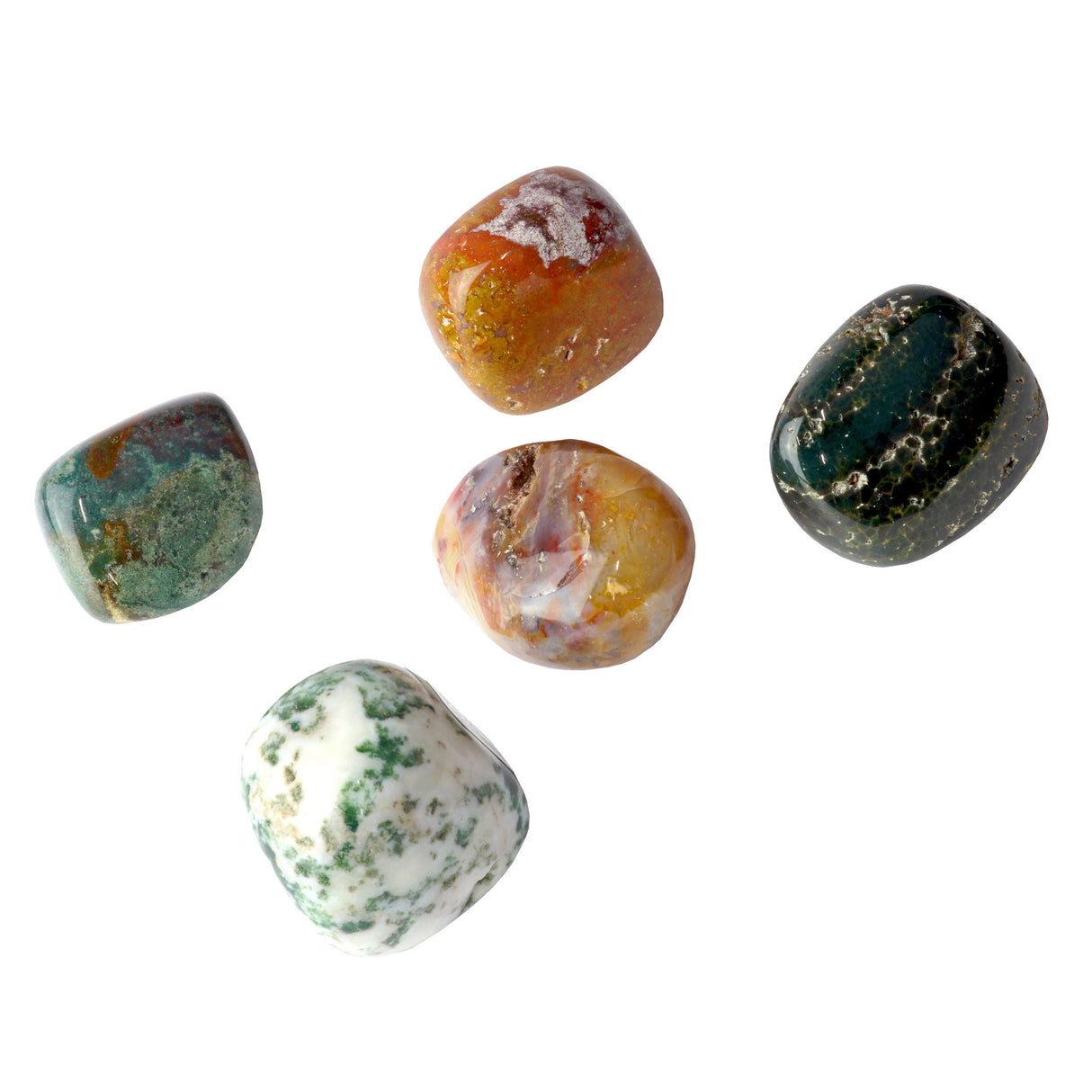 Ocean Jasper Tumbled Stone - Medium Singles