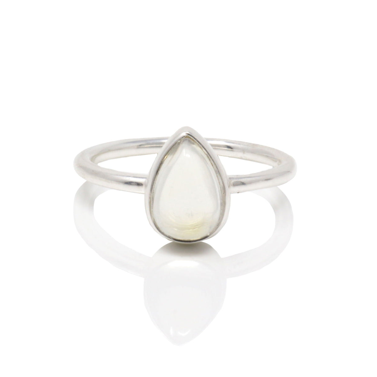 Rainbow Moonstone Ring - Drop Size 8