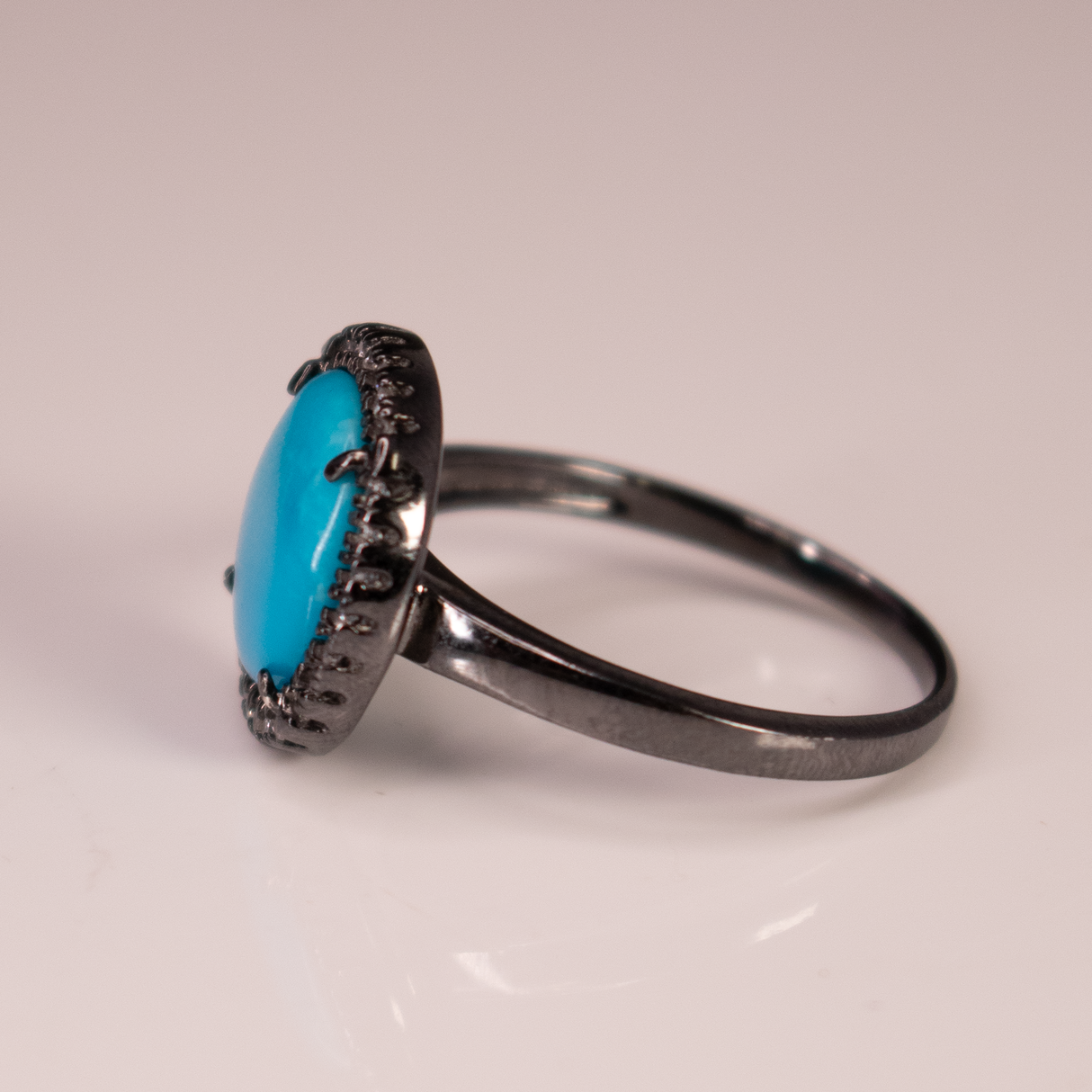 Egyptian Tektite Ring from Sahara Desert of Libya - Rough Dainty Freeform with Simple 925 Sterling Silver Bezel on Vertical Band