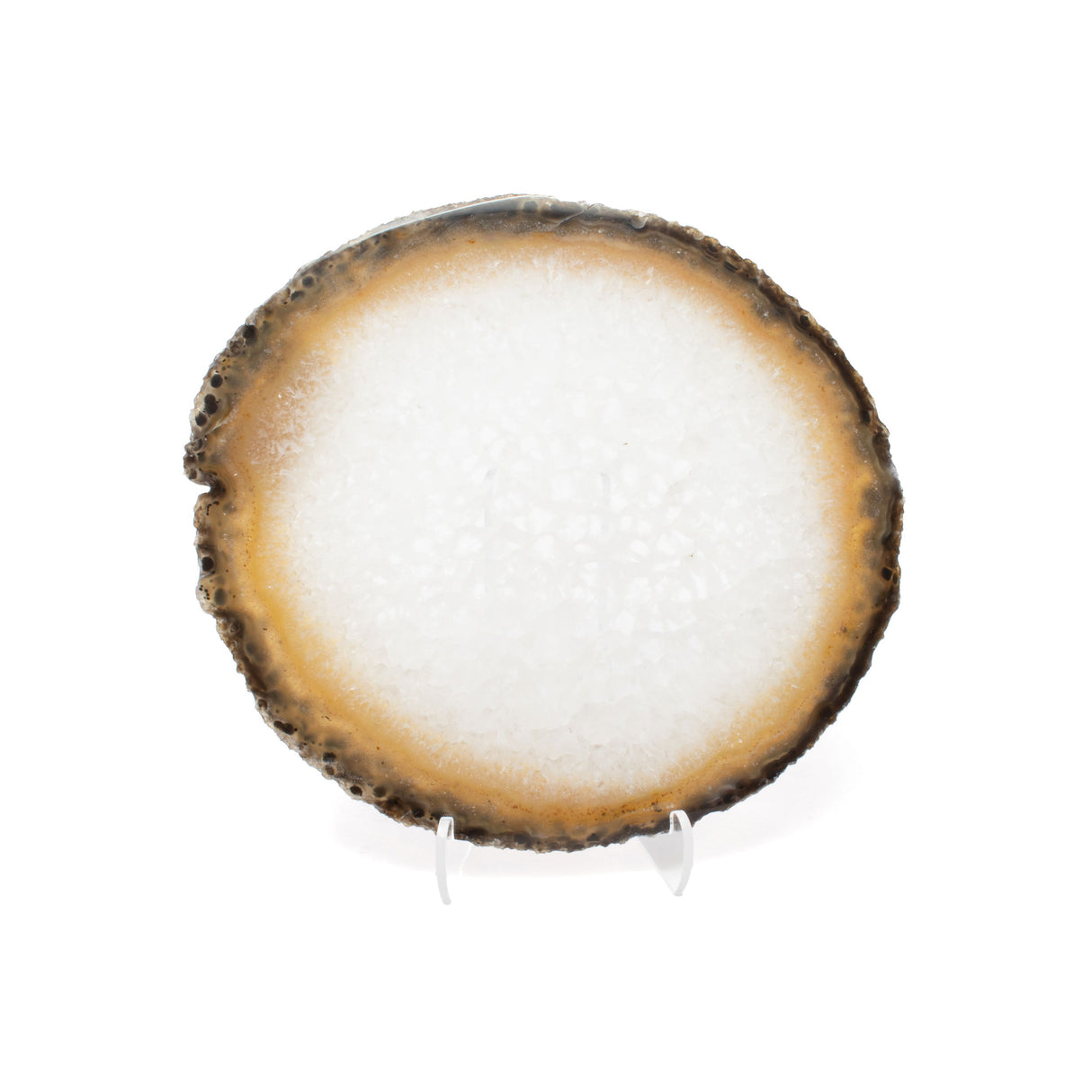 Agate Slice On Acrylic Easel Stand