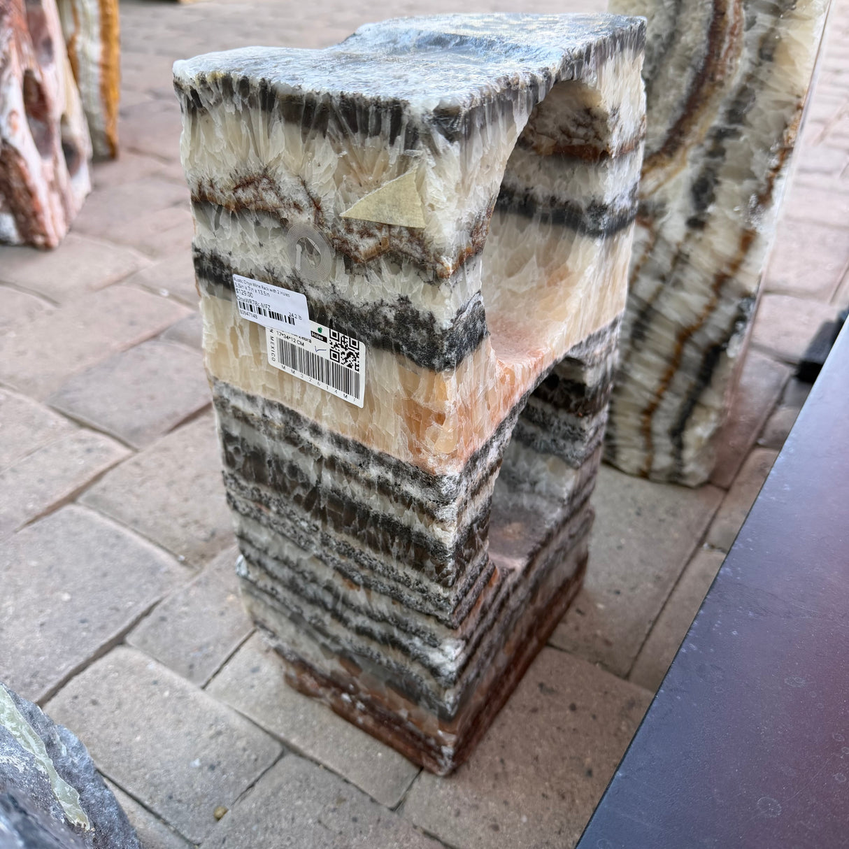 Rustic Onyx Wine Rack with 2 Holes