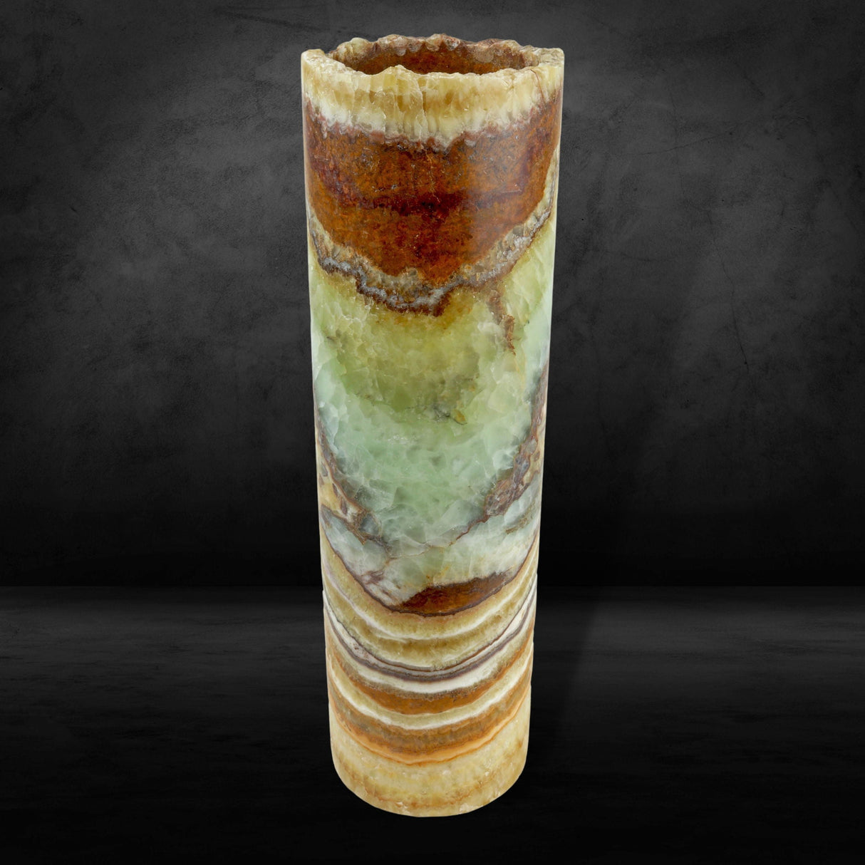 Aqua Onyx Cylinder Luminary