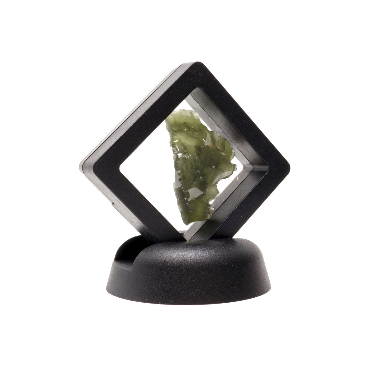 Moldavite Tektite Raw Nugget -in Gel Case