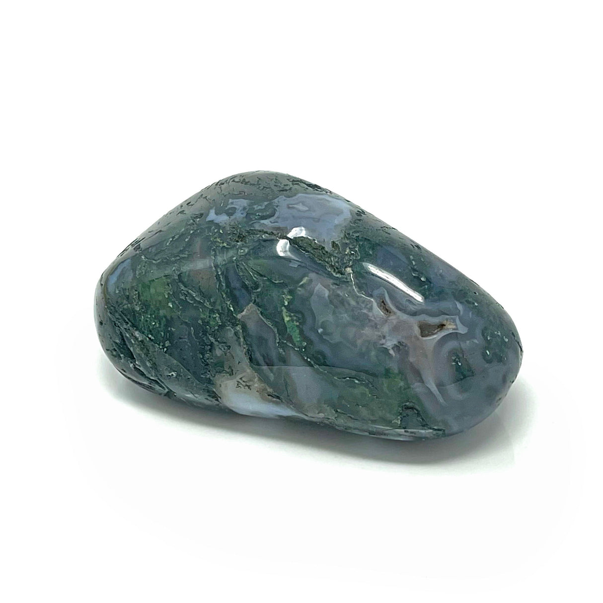 Moss Agate Therapy Stone
