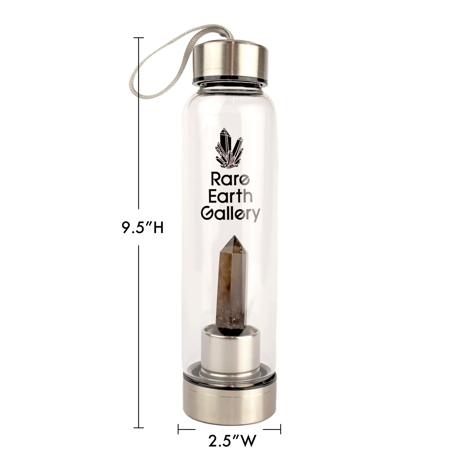 Crystal Water Bottle With Neoprene Sleeve