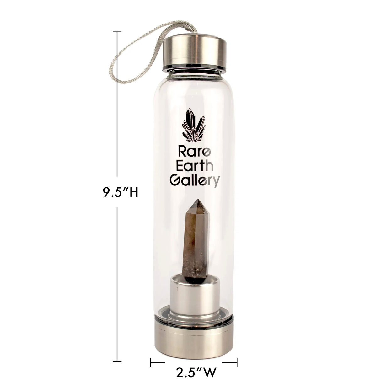 Crystal Water Bottle With Neoprene Sleeve