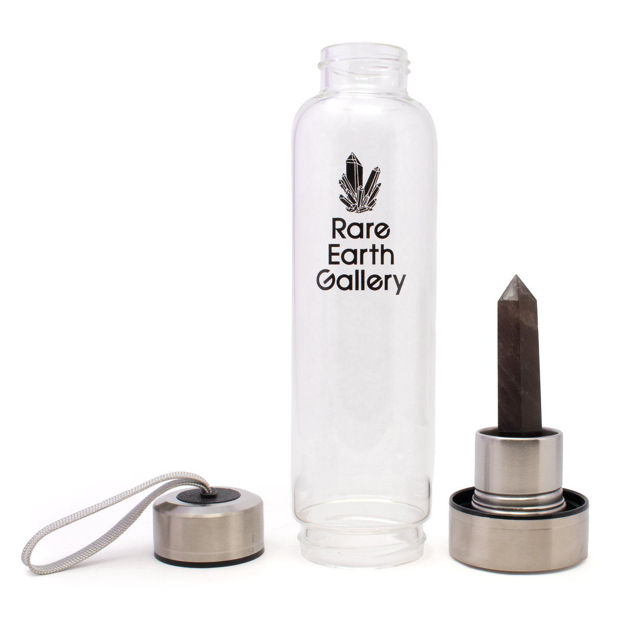 Crystal Water Bottle With Neoprene Sleeve