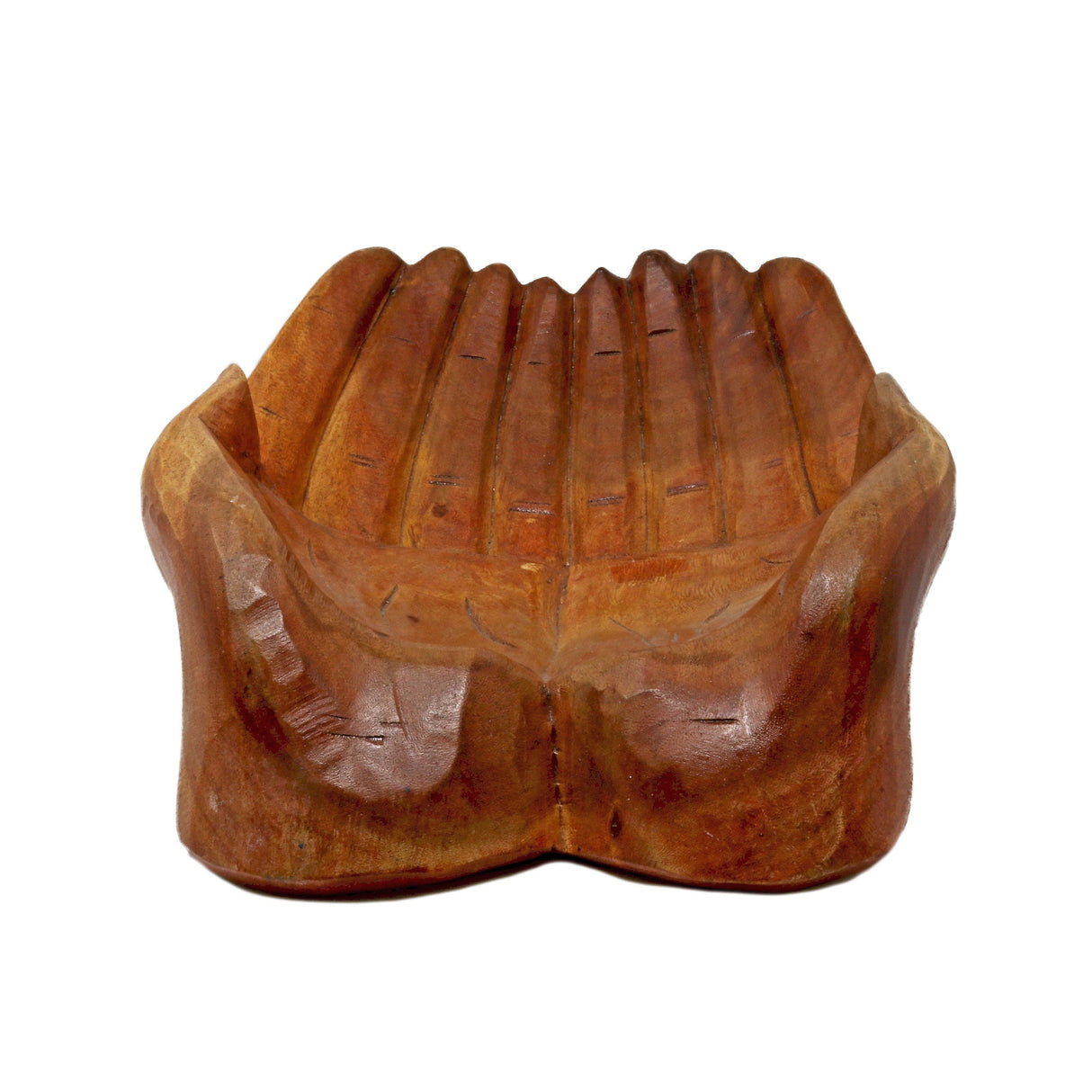 Large Wooden Hands Bowl
