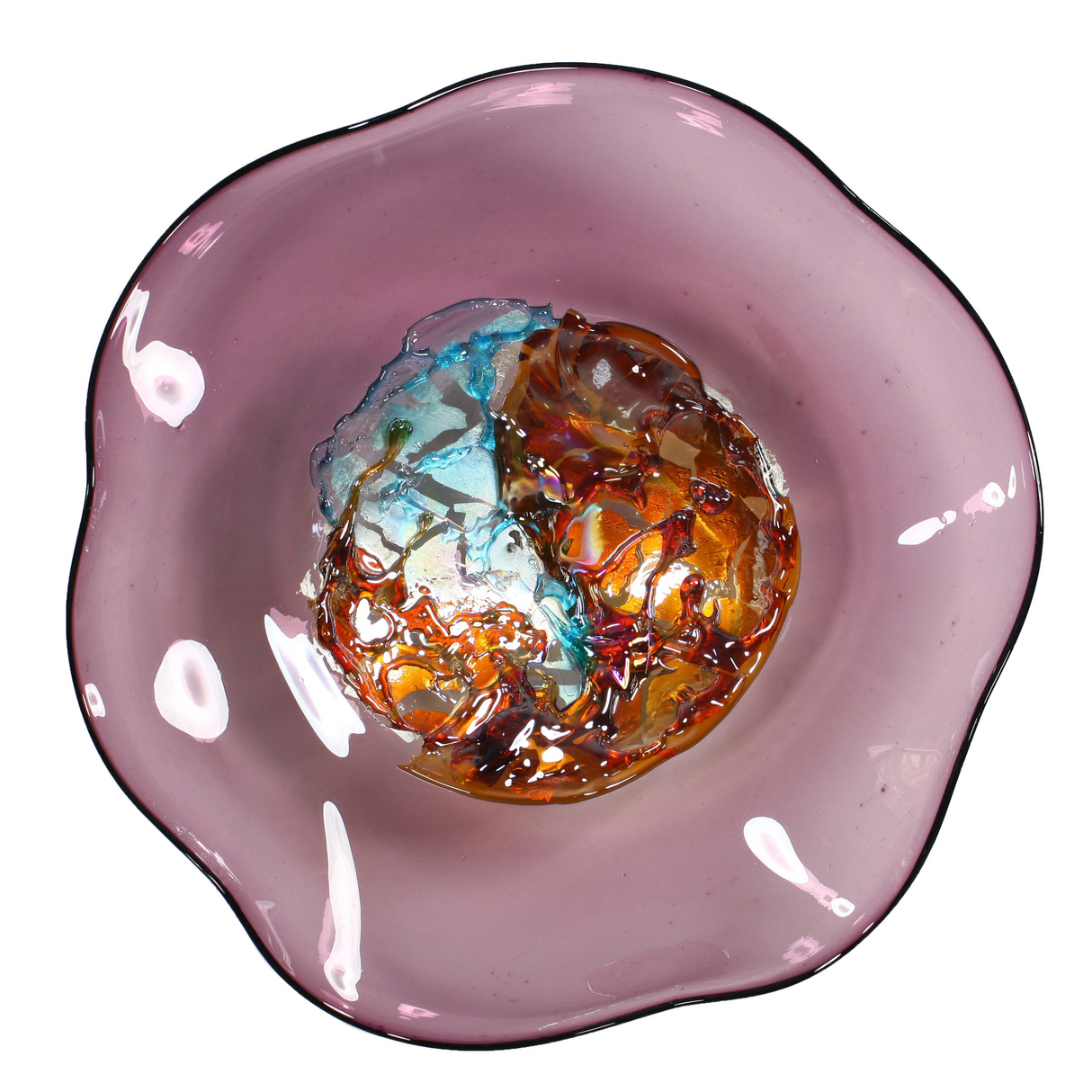 Wall Plate Large - Purple Jewel