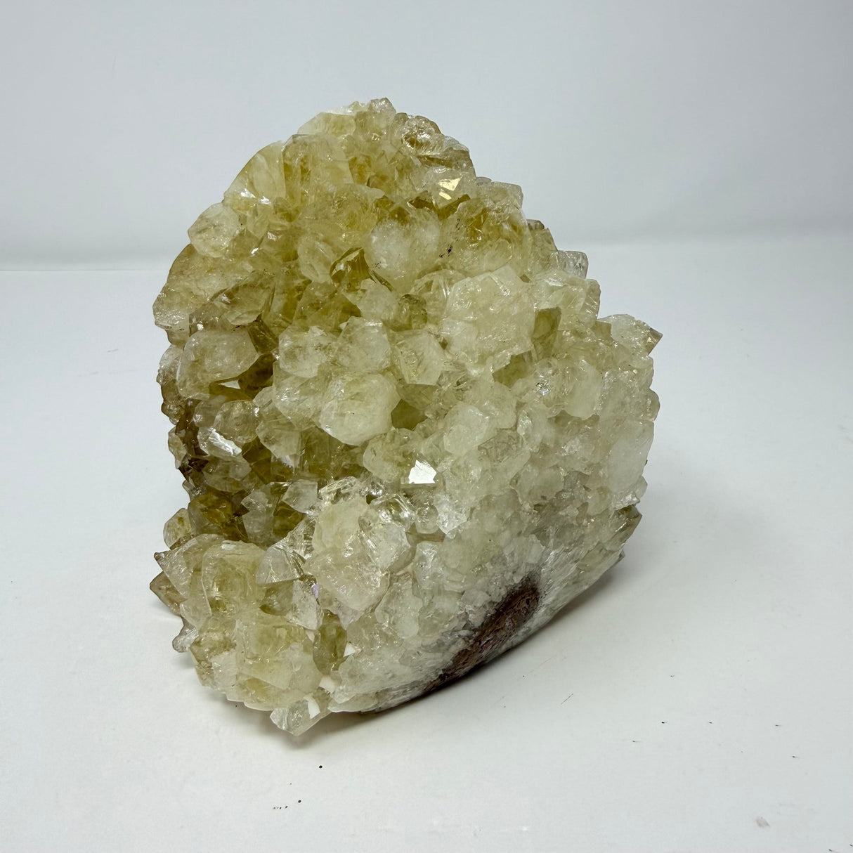 Natural Citrine Crystal Cluster - Polished Stalactite Bulb with Cut Base